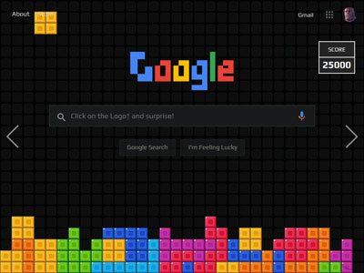 Trứng phục sinh Google Tetris