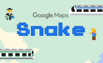 Trò chơi Rắn săn mồi trên Google Maps