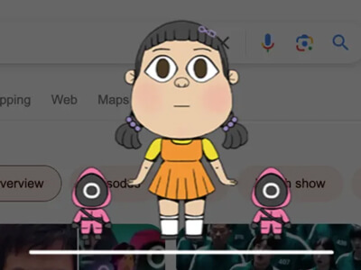 Google Trò chơi con mực Easter Egg